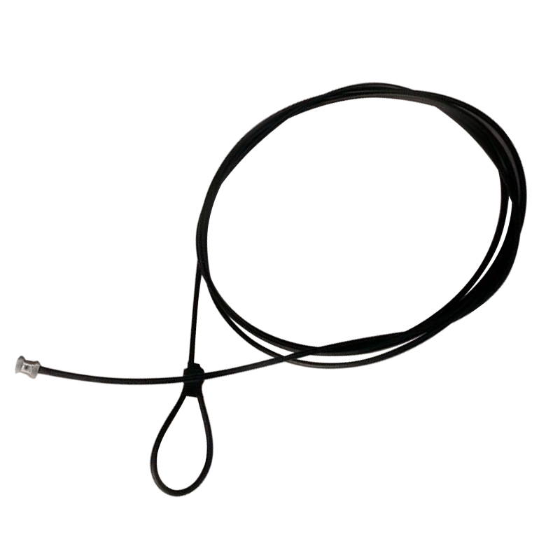 Cable acero 2.40mt loop y tope negro