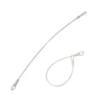 Lanyard Doble Loop 200mm Blanco